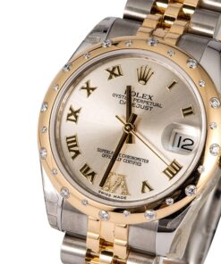 Alternative view of HandMade The Mid-Size Rolex Datejust 178343SRDJ Diamond Bezel