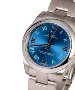 Alternative view of HandMade The Factory Stickered Rolex Oyster Perpetual 177200 Blue Roman Dial