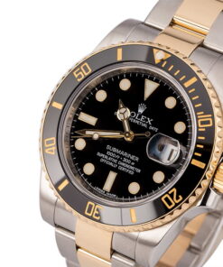 Alternative view of HandMade The Rolex Submariner 116613 Two Tone Black Dial