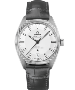 Omega CONSTELLATION GLOBEMASTER 39 mm, steel on leather strap 130.33.39.21.02.001