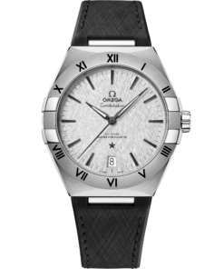Omega CONSTELLATION 41 mm, steel on rubber strap 131.12.41.21.06.001