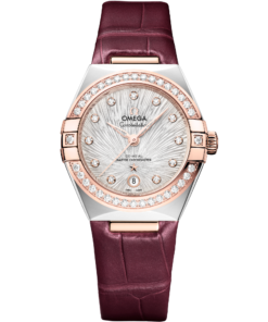 Omega CONSTELLATION 29 mm, steel ‑ Sedna™ gold on alligator 131.28.29.20.52.001