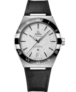 Omega CONSTELLATION 41 mm, steel on leather strap 131.33.41.21.06.001