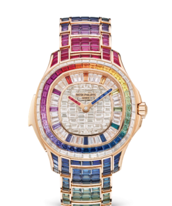 AQUANAUT LUCE "RAINBOW" MINUTE REPEATER. HAUTE JOAILLERIE. Rose gold 5260/1455R-001