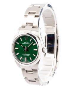Alternative view of HandMade The Ladies Rolex Oyster Perpetual 277200 Green Dial