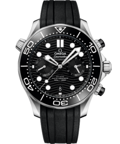 Omega SEAMASTER DIVER 300M 44 mm, steel on rubber strap 210.32.44.51.01.001