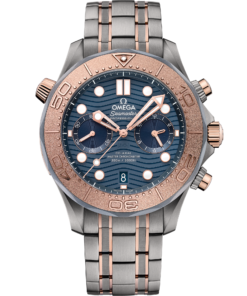 Omega SEAMASTER DIVER 300M 44 mm, titanium ‑ tantalum ‑ Sedna™ gold on titanium ‑ tantalum ‑ Sedna™ gold 210.60.44.51.03.001