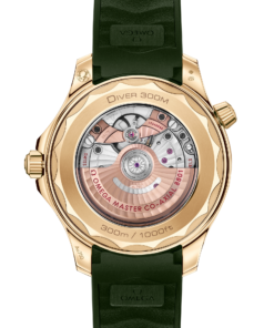 Alternative view of Omega SEAMASTER DIVER 300M 42 mm, Moonshine™ gold on rubber strap 210.62.42.20.10.001