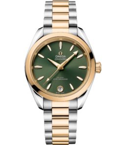 Omega SEAMASTER AQUA TERRA SHADES 34 mm, steel ‑ Moonshine™ gold on steel ‑ Moonshine™ gold 220.20.34.20.10.002