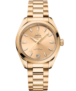 Omega SEAMASTER AQUA TERRA SHADES 34 mm, Moonshine™ gold on Moonshine™ gold 220.50.34.20.08.001