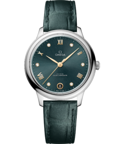 Omega DE VILLE PRESTIGE 34 mm, steel on leather strap 434.13.34.20.60.001