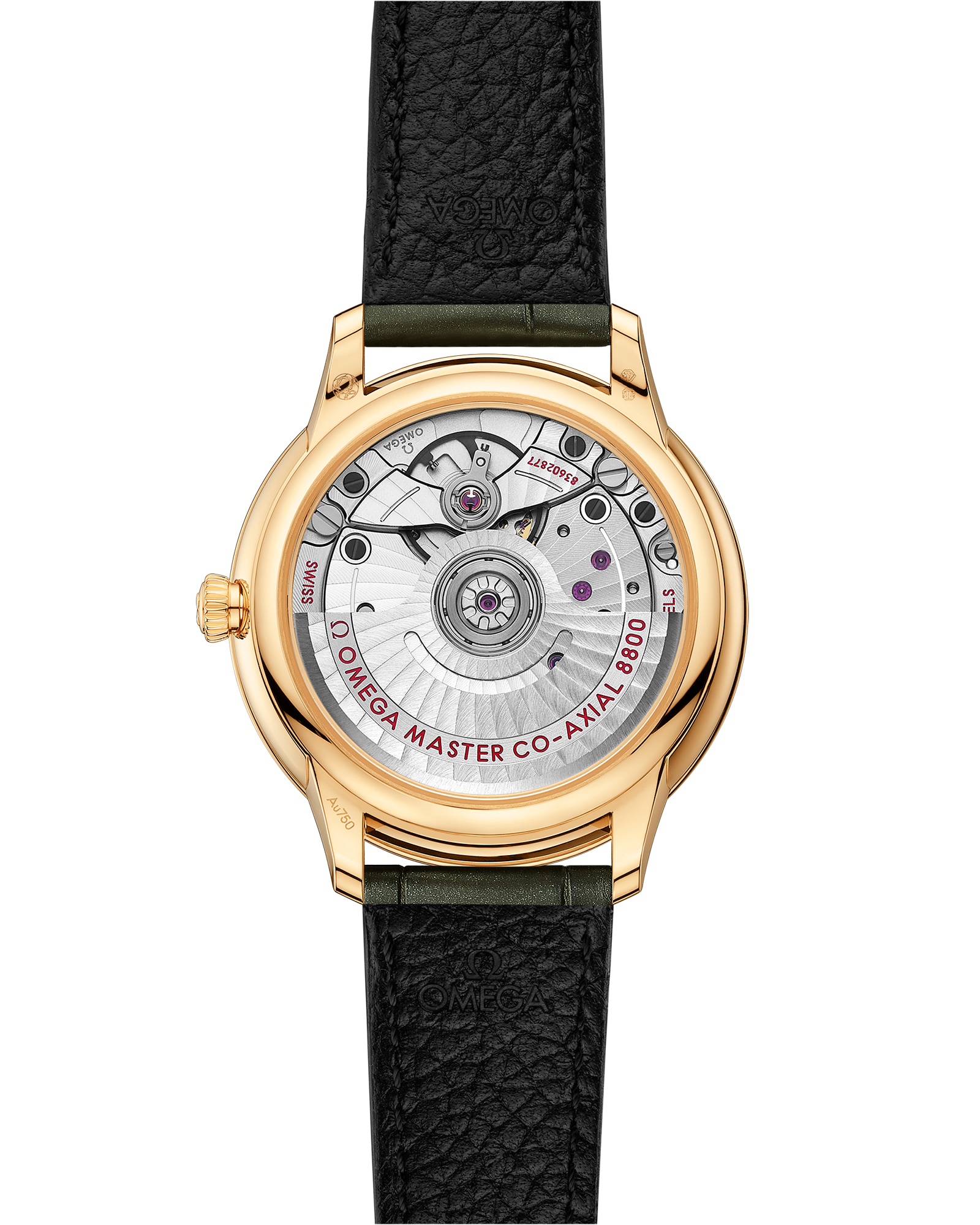 Omega DE VILLE PRESTIGE 34 mm, yellow gold on leather strap 434.58.34.20.55.002 - Image 2