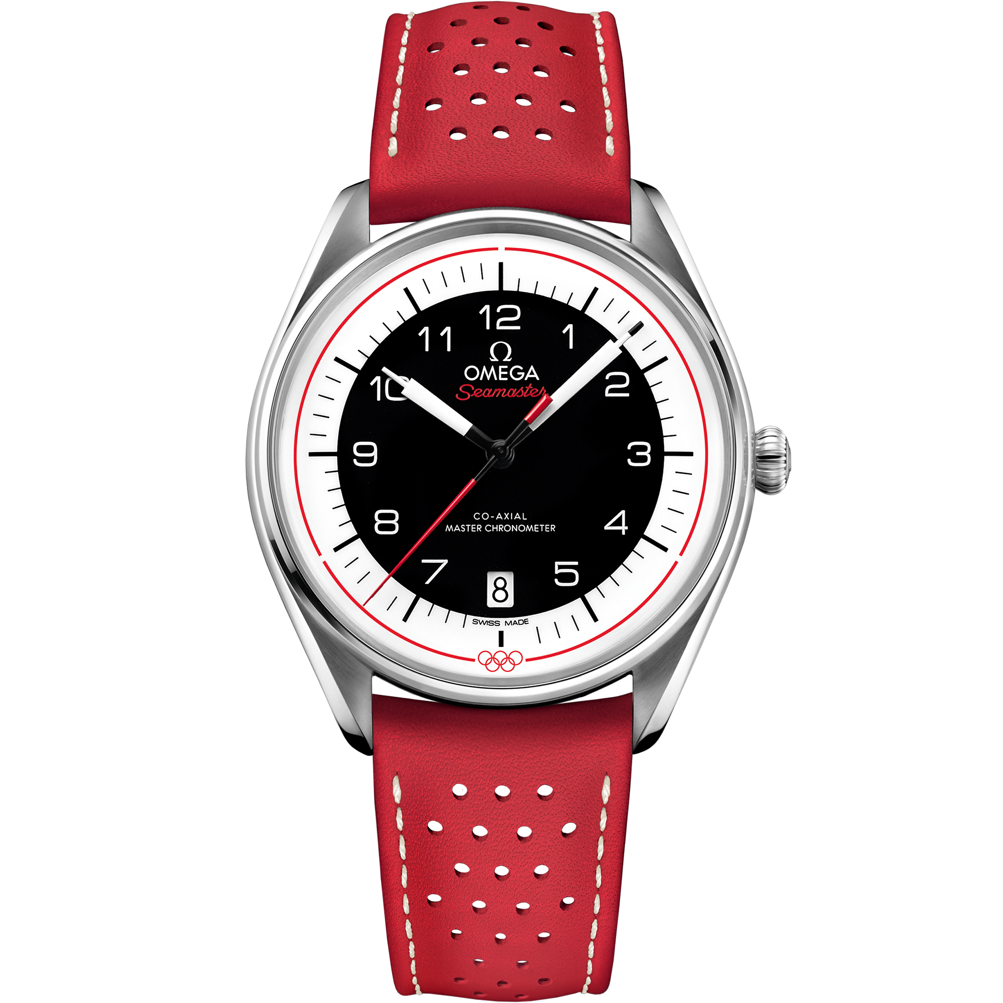 Omega SEAMASTER OLYMPIC OFFICIAL TIMEKEEPER 39.5 mm, steel on leather strap 522.32.40.20.01.004