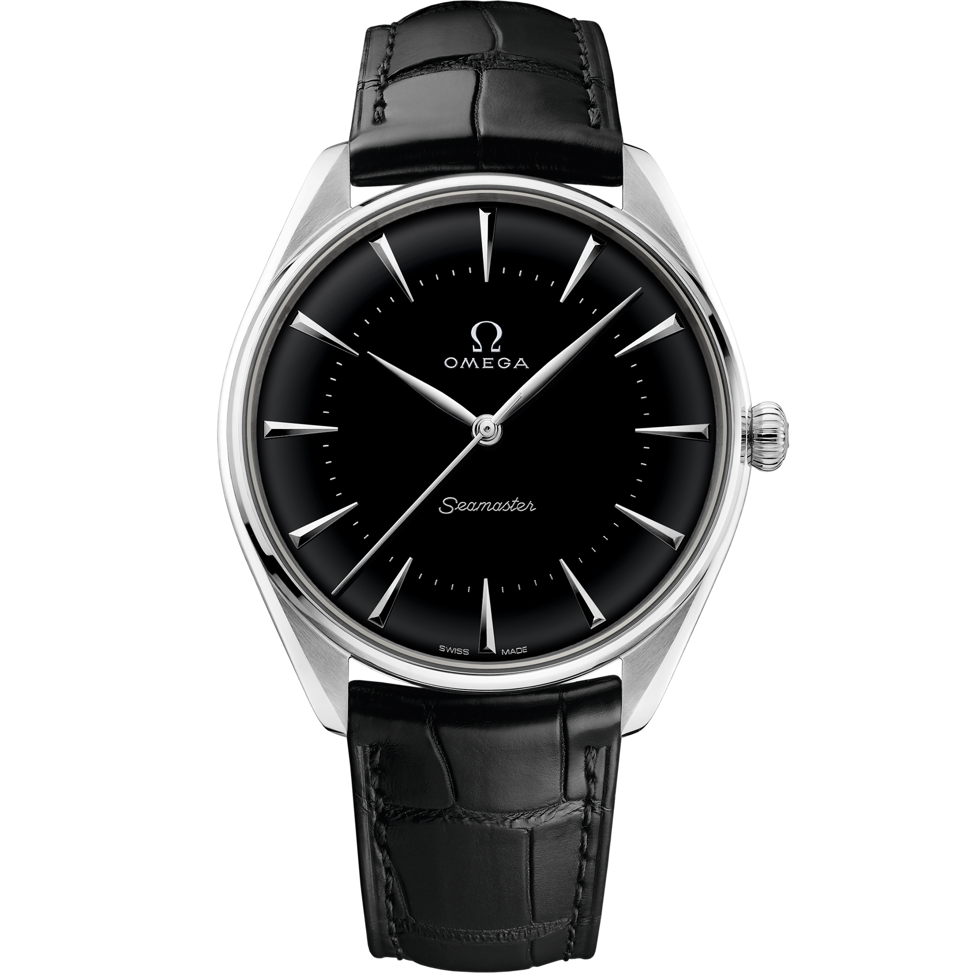 Omega SEAMASTER OLYMPIC OFFICIAL TIMEKEEPER 39.5 mm, platinum on leather strap 522.93.40.20.01.001