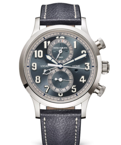 CALATRAVA PILOT TRAVEL TIME. FLYBACK CHRONOGRAPH. White gold 5924G-001