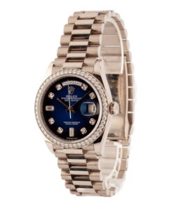 Alternative view of HandMade The Rolex Day-Date President 128349 Diamond Dial & Bezel