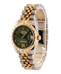 Alternative view of HandMade The Mid-Size Rolex Datejust 178343 Olive Green Dial