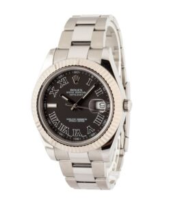 Alternative view of HandMade The Rolex Datejust II ref 116334 Black Roman Dial