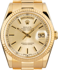 HandMade The Rolex Day Date 118238 Champagne Index Dial