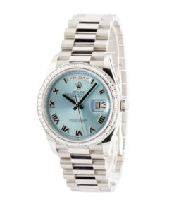 Alternative view of HandMade The Rolex Day-Date 36 Ref 128396 Ice Blue Dial