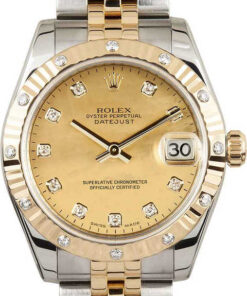 HandMade The Ladies Datejust 178313 Stainless Steel & 18k Yellow Gold
