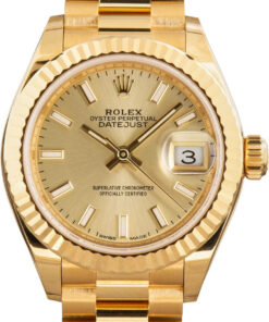 HandMade The Ladies Rolex Datejust Ref 279178 Champagne Dial