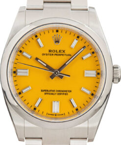 HandMade The Rolex Oyster Perpetual 126000 Yellow Dial