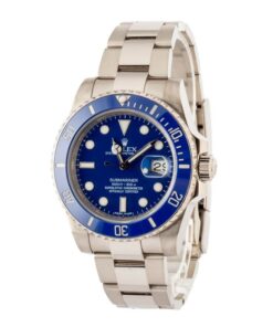 Alternative view of HandMade The Rolex Submariner 116619 18k White Gold Smurf