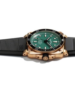 Alternative view of BR 03-92 Diver Black & Green Bronze