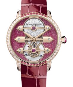 Tourbillon with Three Gold Bridges Ruby Heart