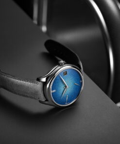 Alternative view of Endeavour Perpetual Calendar Tantalum Blue Enamel