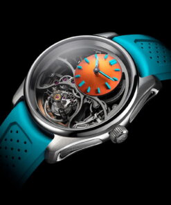 Alternative view of Pioneer Cylindrical Tourbillon Skeleton Spiced Aqua