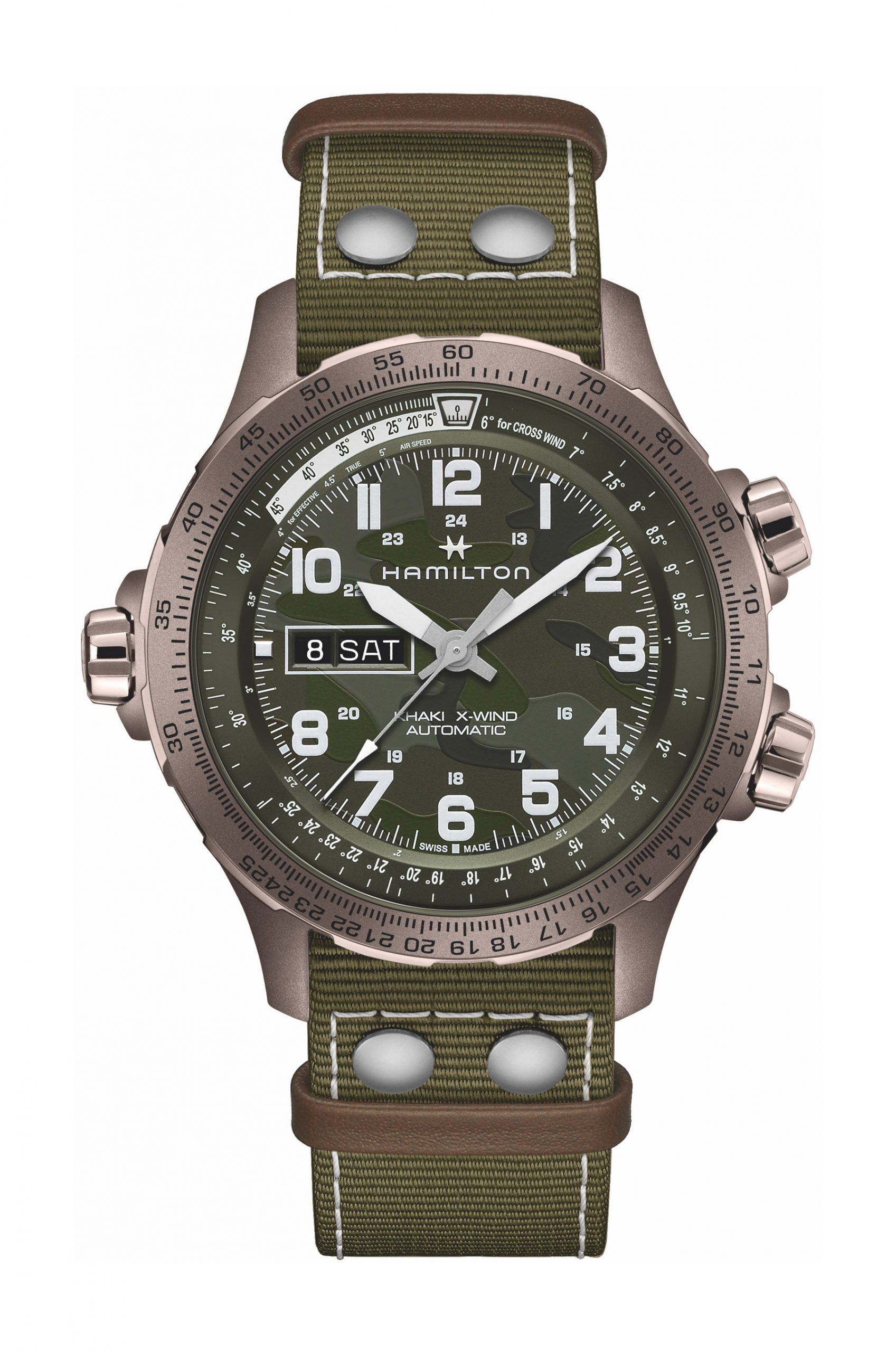 Khaki Aviation X-Wind Day Date