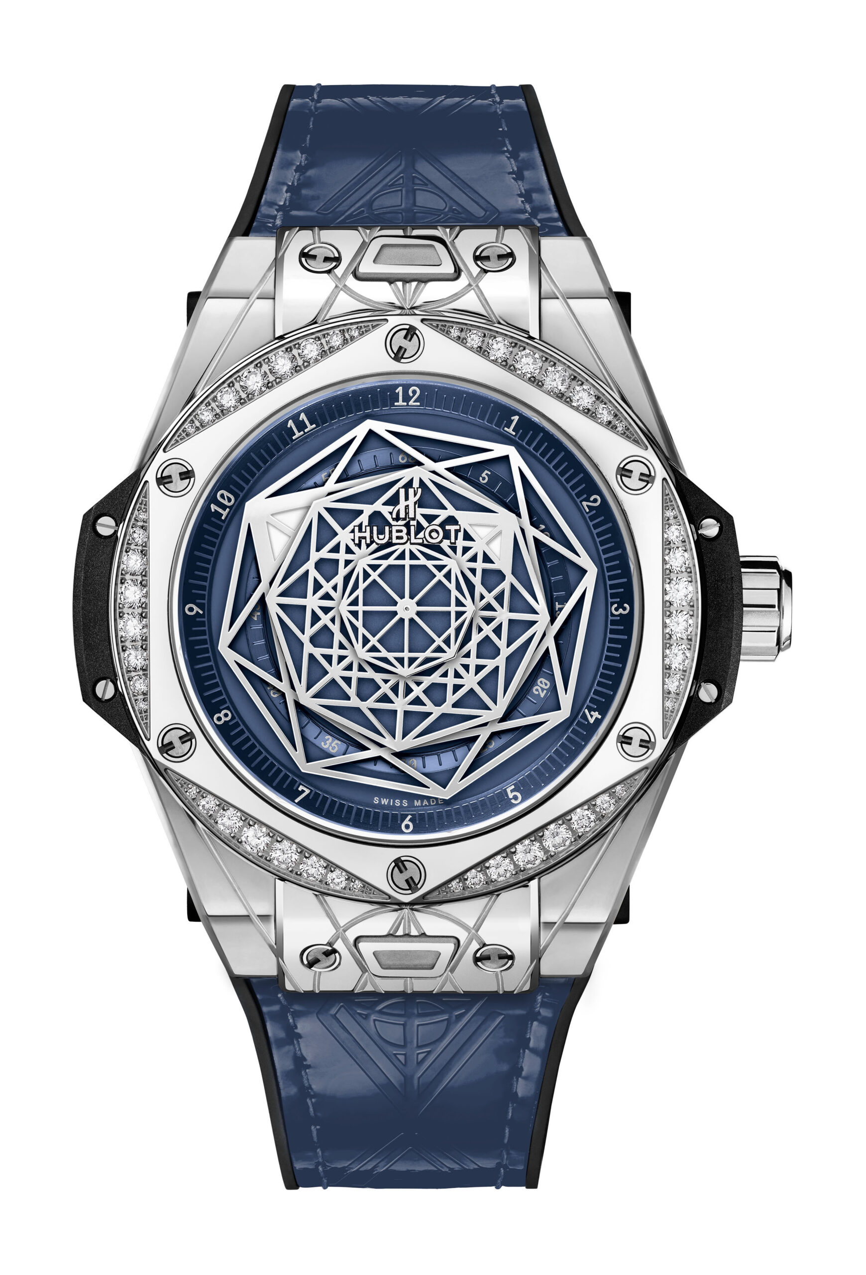 Big Bang One Click Sang Bleu Steel Blue Diamonds