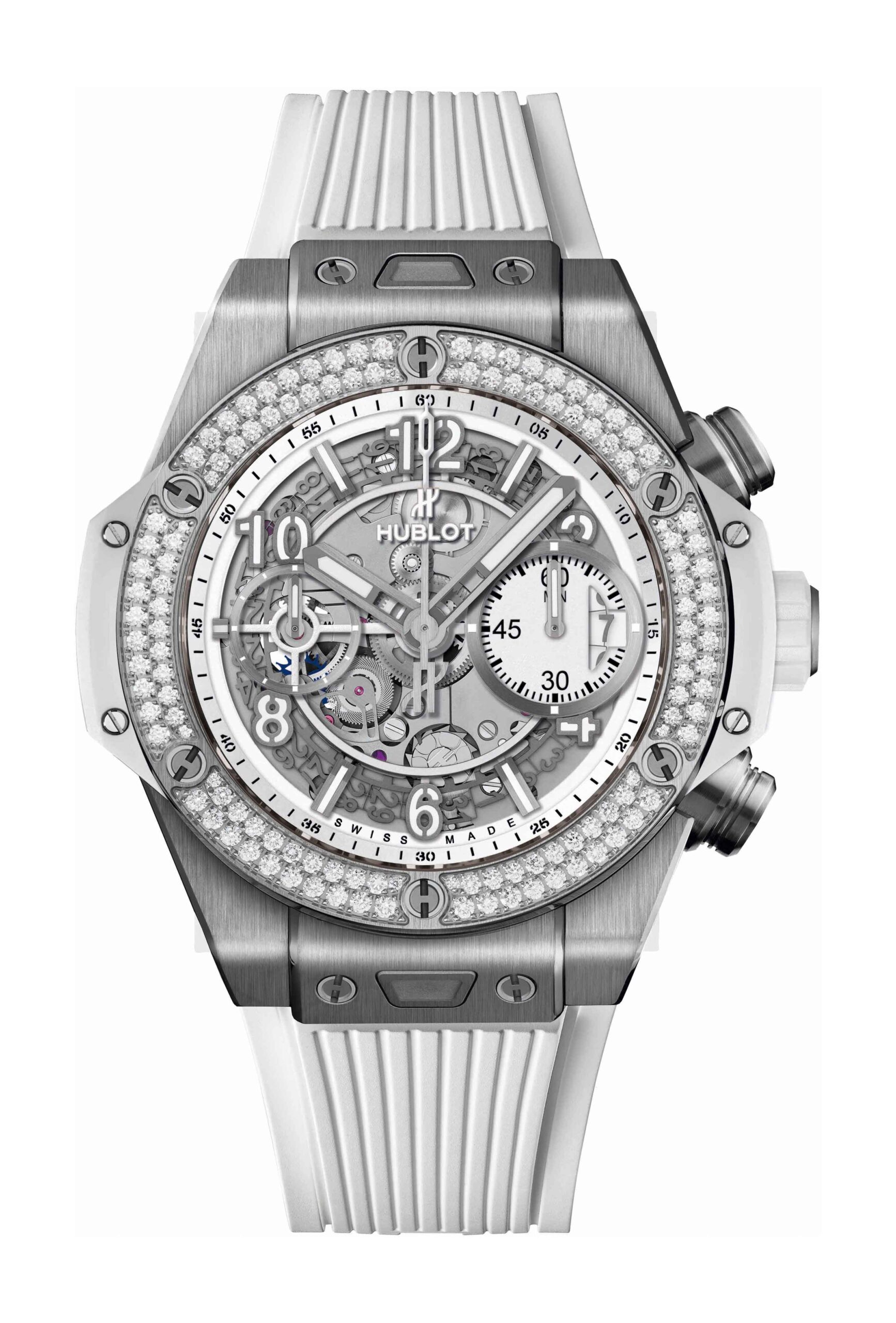 Big Bang Unico Titanium White Diamonds