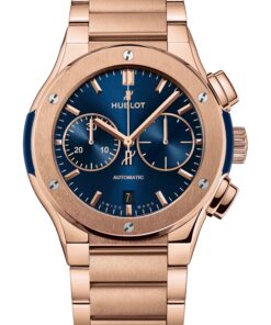 Classic Fusion Blue Chronograph King Gold Bracelet