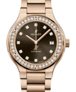 Classic Fusion King Gold Brown Diamonds Bracelet