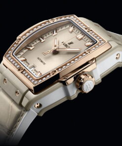 Alternative view of Spirit of Big Bang Beige Ceramic King Gold Diamonds
