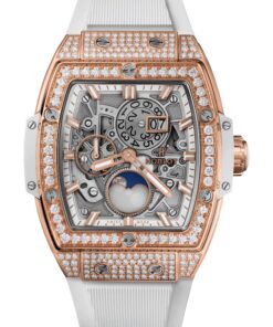Spirit Of Big Bang Moonphase King Gold White Pavé