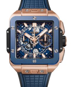 Square Bang Unico King Gold Blue Ceramic