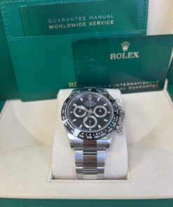 Alternative view of Rolex Daytona 40mm Stainless Steel - Black Index Dial - Ceramic Bezel (Ref# 116500LN)