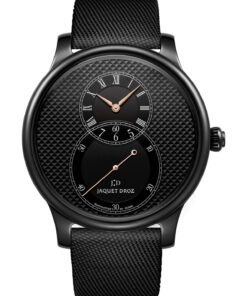 Grande Seconde Black Ceramic Clous De Paris