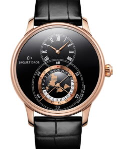 Grande Seconde Dual Time Black Enamel