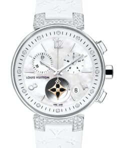 Tambour Moon Star Chronograph White