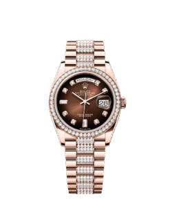Rolex Day-Date 36 36 mm Everose gold and diamonds 128345rbr-0041