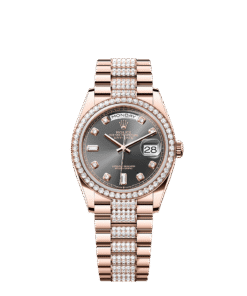 Rolex Day-Date 36 36 mm Everose gold and diamonds 128345rbr-0053