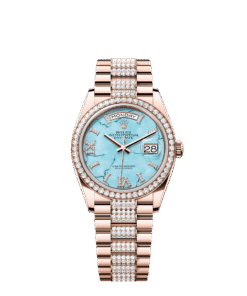Rolex Day-Date 36 36 mm Everose gold and diamonds 128345rbr-0065