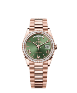Rolex Day-Date 36 36 mm Everose gold and diamonds 128345rbr-0085