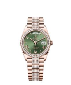 Rolex Day-Date 36 36 mm Everose gold and diamonds 128345rbr-0086