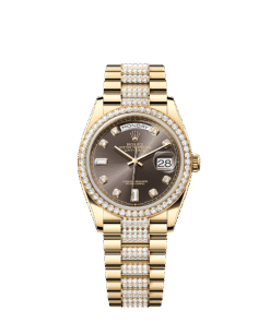 Rolex Day-Date 36 36 mm yellow gold and diamonds 128348rbr-0007